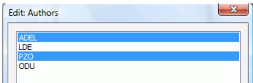 IRIS POWERSCAN 9.0 - To select several values from the drop-down list: - 2