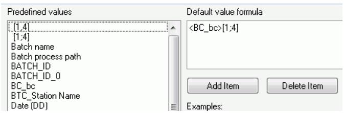 IRIS POWERSCAN 9.0 - Defining value formulas - 1