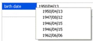 IRIS POWERSCAN 9.0 - To select a value within the last five values: - 1