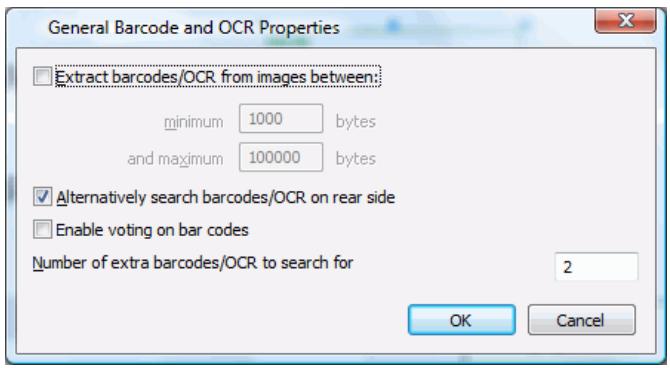 IRIS POWERSCAN 9.0 - To set general barcode and OCR properties: - 1