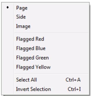 IRIS POWERSCAN 9.0 - To set the image selection: - 1