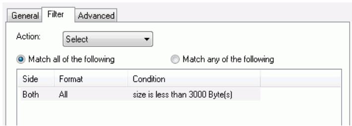 IRIS POWERSCAN 9.0 - Filter tab: - 1