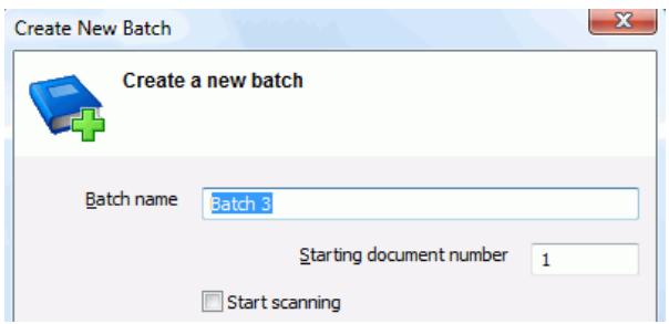 IRIS POWERSCAN 9.0 - To create a new batch: - 1