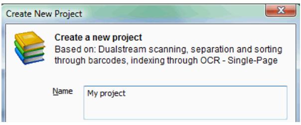 IRIS POWERSCAN 9.0 - To create a project: - 1