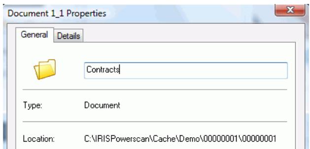 IRIS POWERSCAN 9.0 - To rename objects (applies to batches and documents): - 1