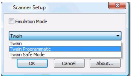 IRIS POWERSCAN 9.0 - To change the scanner communication method: - 1