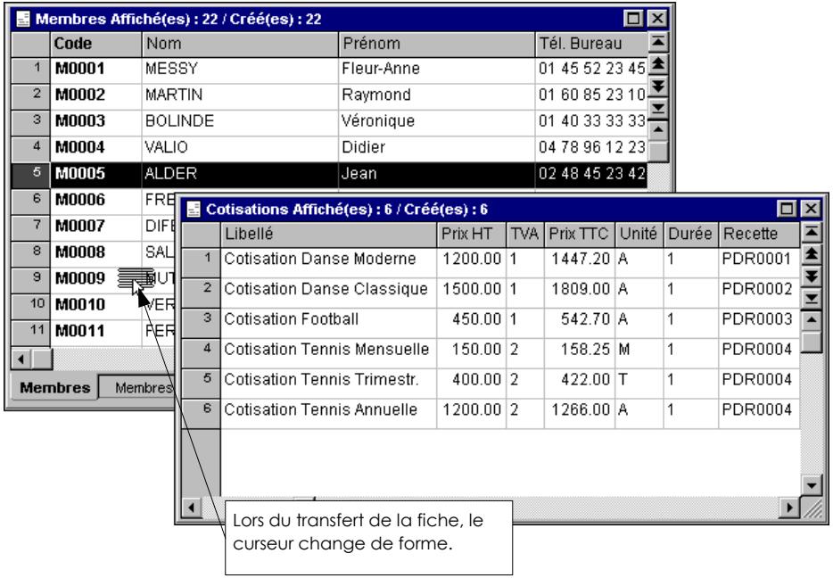 CIEL ASSOCIATION - ☐ Le glisser-déplacer pour les colonnes ou le transfert de fiches - 1