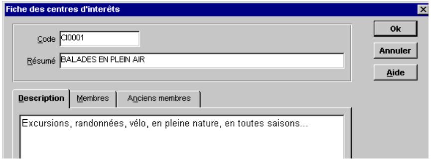 CIEL ASSOCIATION - Onglet Description - 1