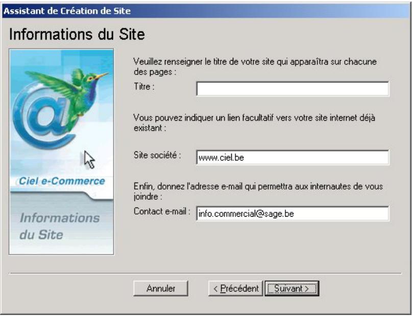 CIEL E-COMMERCE - Identification de votre SITE - 1