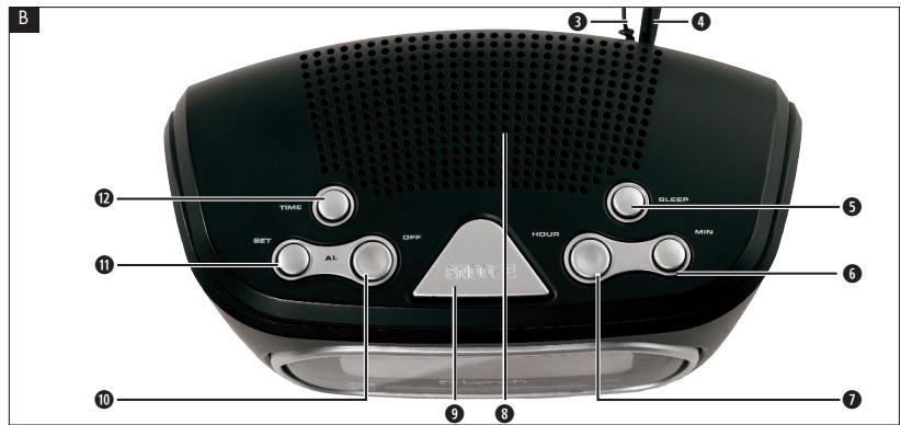EBENCH KH 2185 CLOCK RADIO - 2