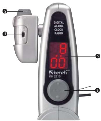 EBENCH KH 2214 PROJECTION CLOCK WITH RADIO - 13