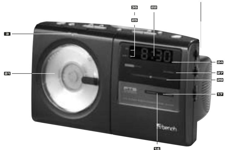 EBENCH KH 2251 CD-RADIO ALARM CLOCK - 13