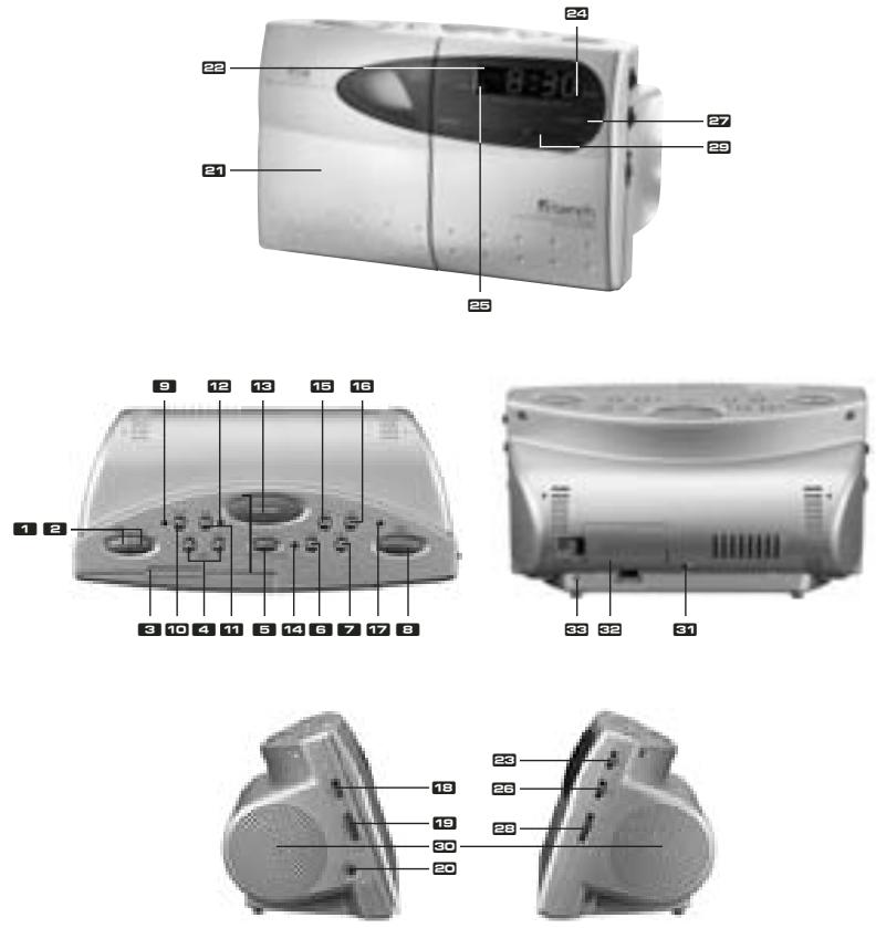 EBENCH KH 2252 CD-RADIO ALARM CLOCK - 5