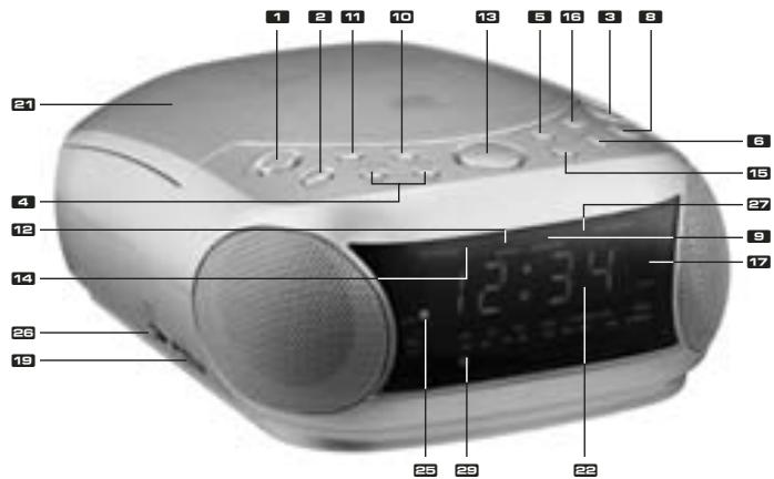 EBENCH KH 2252 CD-RADIO ALARM CLOCK - 6