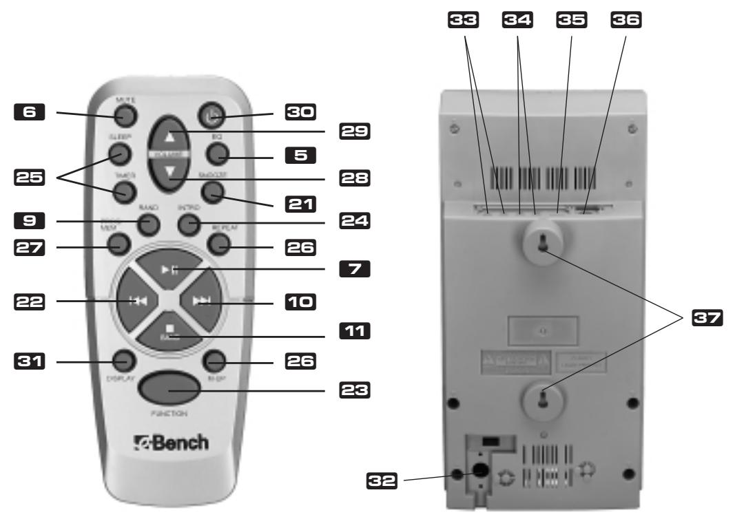 EBENCH KH 2330 DESIGNER AUDIO UNIT WITH VERTICAL CD PLAYER - 4