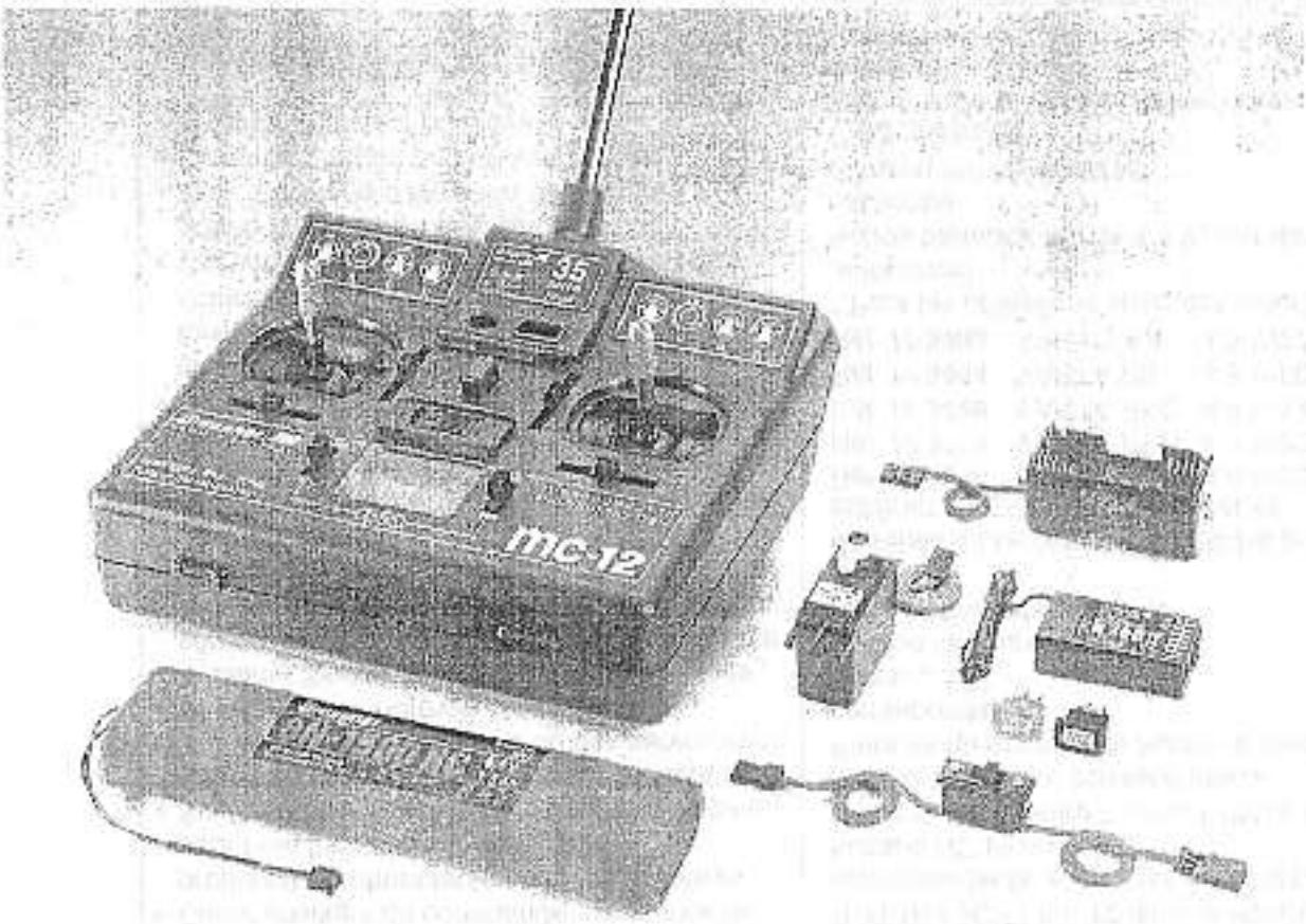 GRAUPNER MC-12 - Ensemble de radiocommande FM 4-/7 voies - 1