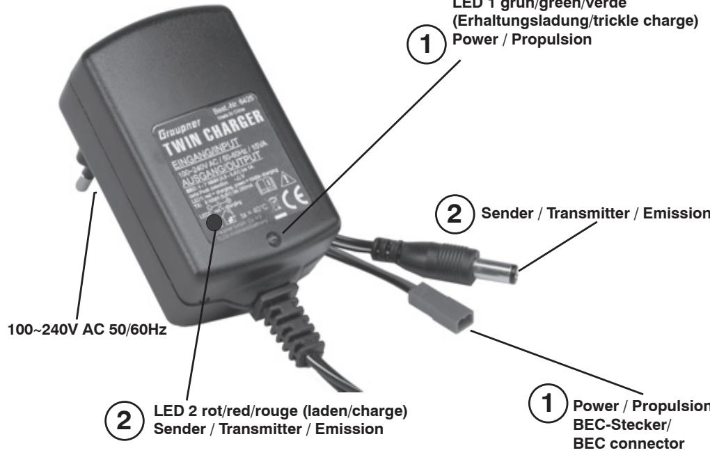 GRAUPNER TWIN CHARGER - TWIN CHARGER - 1