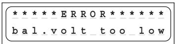 GRAUPNER ULTRAMAT 12 PLUS POCKET - Error messages and warnings - 8