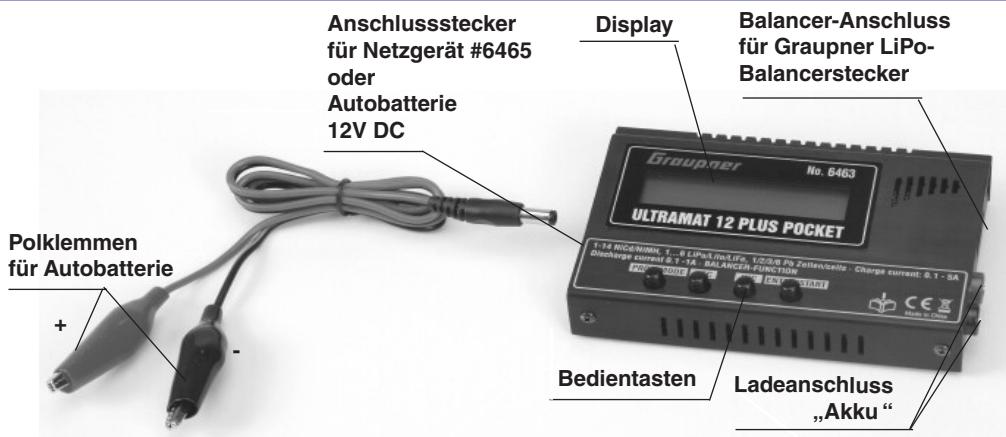 GRAUPNER ULTRAMAT 12 PLUS POCKET - Empfohlene Ladekabel / Polaritäten - 2