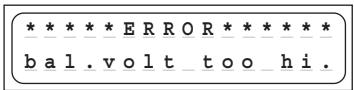 GRAUPNER ULTRAMAT 12 PLUS POCKET - Error messages and warnings - 7