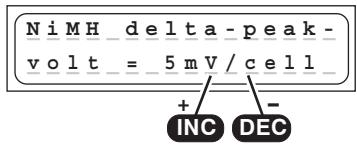 GRAUPNER ULTRAMAT 16 - Ni-MH-Delta-Peak (- Peak) trigger voltage - 1