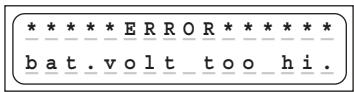 GRAUPNER ULTRAMAT 16 - Error messages and warnings - 5