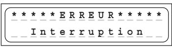 GRAUPNER ULTRAMAT 16 - Avertissements d'erreur - 3