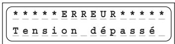 GRAUPNER ULTRAMAT 16 - Avertissements d'erreur - 5