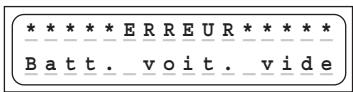 GRAUPNER ULTRAMAT 16 - Avertissements d'erreur - 1