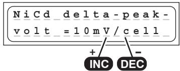 GRAUPNER ULTRAMAT 16 - NiCd-Delta-Peak (- Peak) trigger voltage - 1