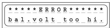 GRAUPNER ULTRAMAT 16 - Error messages and warnings - 7