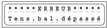 GRAUPNER ULTRAMAT 16 - Avertissements d'erreur - 7