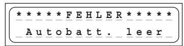 GRAUPNER ULTRAMAT 16 - Fehler- und Warnmeldungen - 1