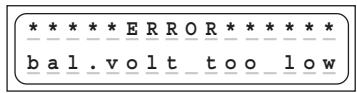 GRAUPNER ULTRAMAT 16 - Error messages and warnings - 8