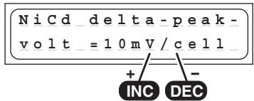 GRAUPNER ULTRAMAT 16 S - NiCd-Delta-Peak (-  Peak) trigger voltage - 1