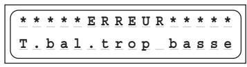 GRAUPNER ULTRAMAT 16 S - Avertissements d'erreur - 8