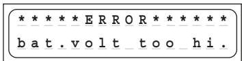GRAUPNER ULTRAMAT 16 S - Error messages and warnings - 5