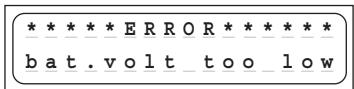 GRAUPNER ULTRAMAT 16 S - Error messages and warnings - 6