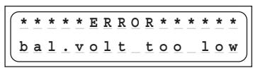 GRAUPNER ULTRAMAT 16 S - Error messages and warnings - 8