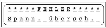 GRAUPNER ULTRAMAT 16 S - Fehler- und Warnmeldungen - 5