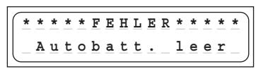 GRAUPNER ULTRAMAT 16 S - Fehler- und Warnmeldungen - 1