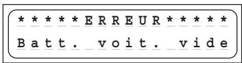 GRAUPNER ULTRAMAT 16 S - Avertissements d'erreur - 1