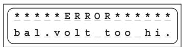 GRAUPNER ULTRAMAT 16 S - Error messages and warnings - 7