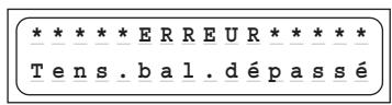 GRAUPNER ULTRAMAT 16 S - Avertissements d'erreur - 7