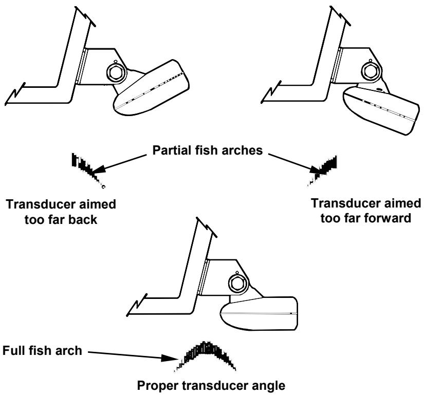EAGLE CUDA 242 - Transducer Orientation and Fish Arches - 1