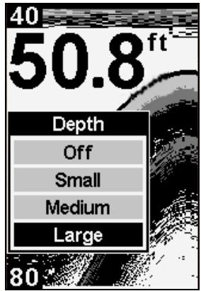 EAGLE CUDA 242 - To display Depth: - 2