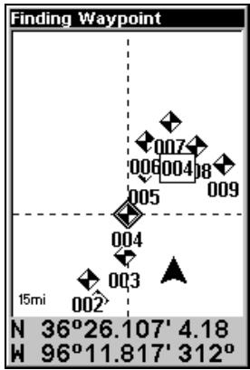 EAGLE CUDA240S GPS - Trouver un waypoint - 3