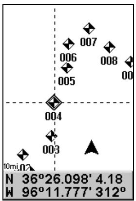 EAGLE CUDA240S GPS - Se rendre à la position du curseur sur le traceur - 1