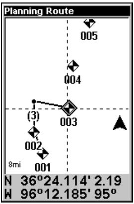 EAGLE CUDA240S GPS - Créer et sauvegarder un itinéraire - 5