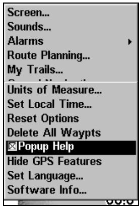 EAGLE CUDA240S GPS - Fenêtres d'aide - 1
